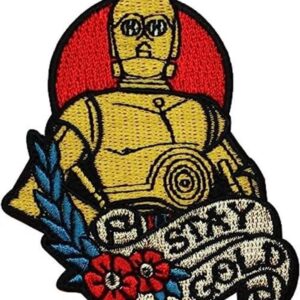 c3po Ventilador Stay Oro IronOn Craft Patch Star Wars_1
