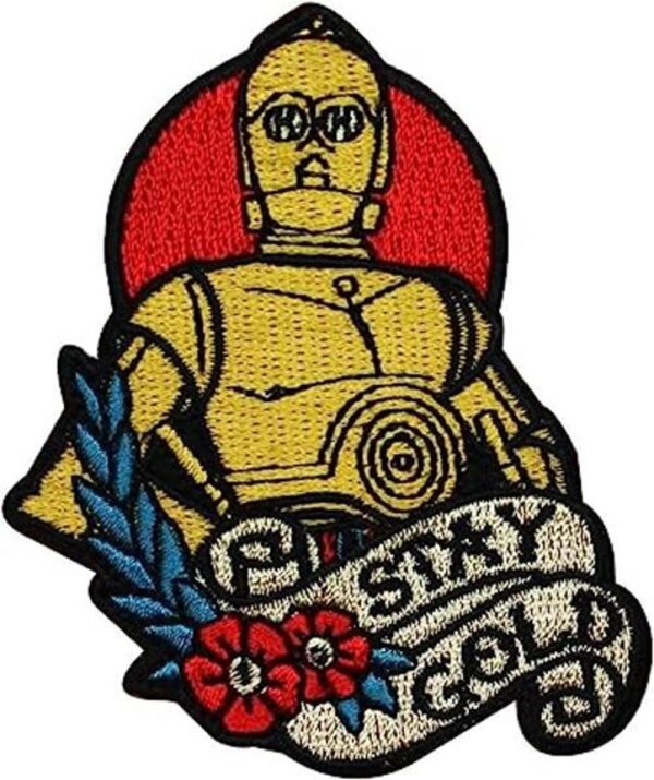 c3po Ventilador Stay Oro IronOn Craft Patch Star Wars_1