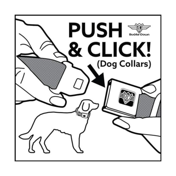 buckledown dcwdy295l dybf Princesa Gem Close perro collar