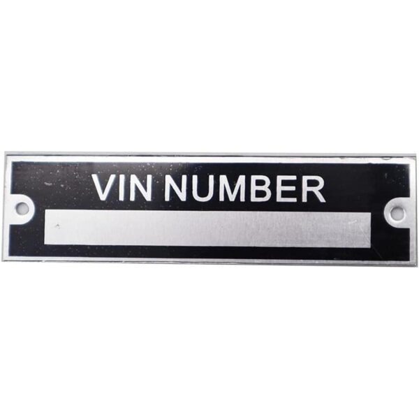 beyondcity Placa de identificación en serie VIN con datos_2