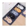 bestonegogogo rectángulo Patrón de dibujos animados gatos_1