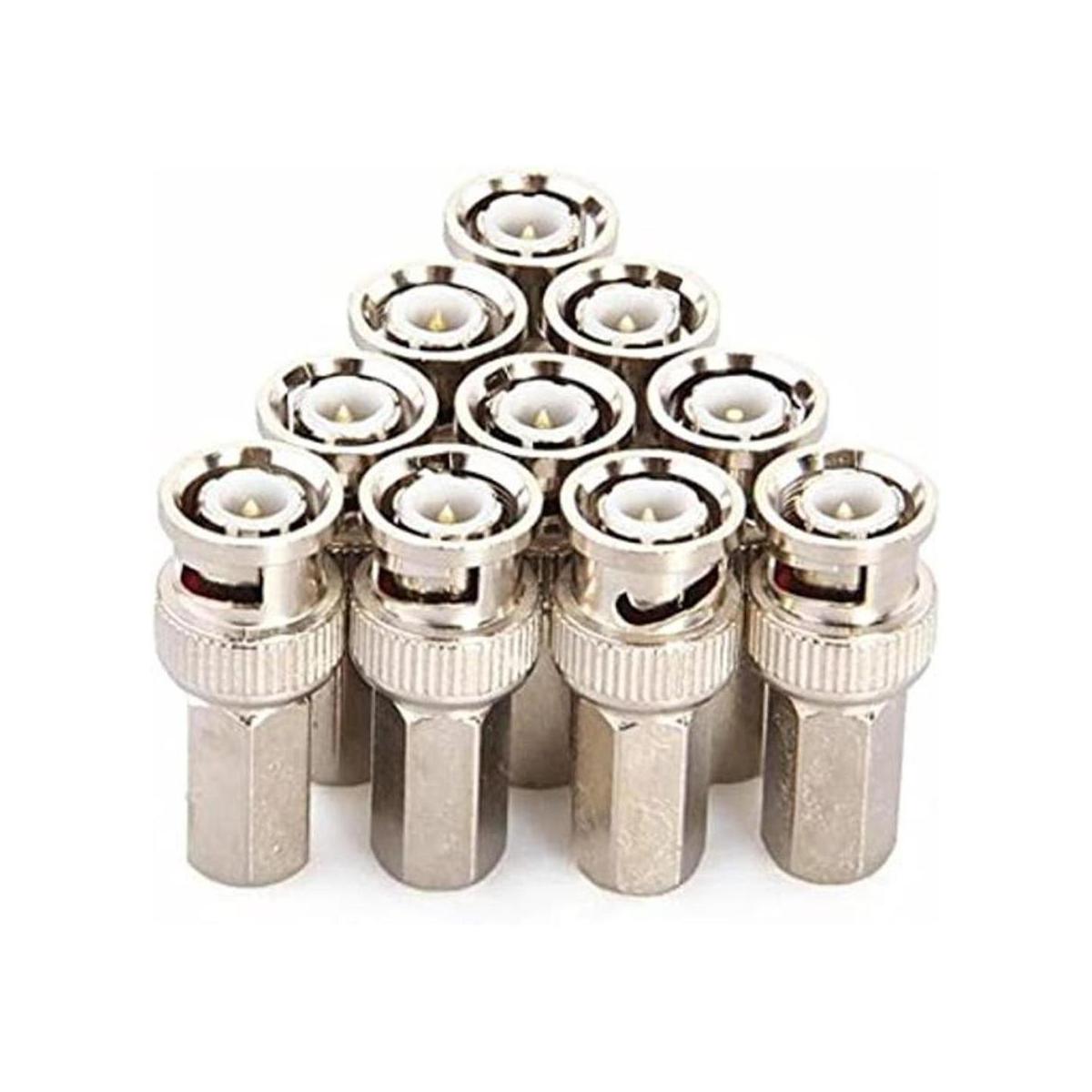 beelion 10 Pack TwistOn RG59 BNC macho Conector para
