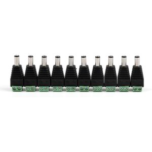 areyourshop 10 pcs 5.5 mm x 2.5 mm Cámara CCTV DC Power_1