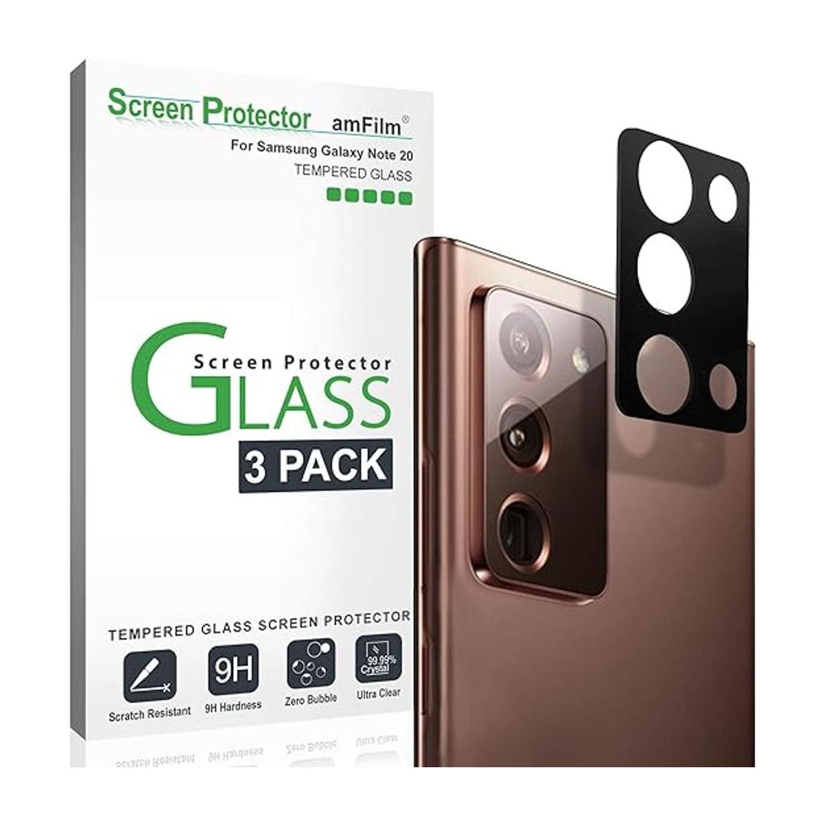 amFilm Protector de pantalla de cristal para Samsung