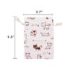 amariver 24 pcs Cute Cat Burlap Bolsa doble bolsa de ropa_4