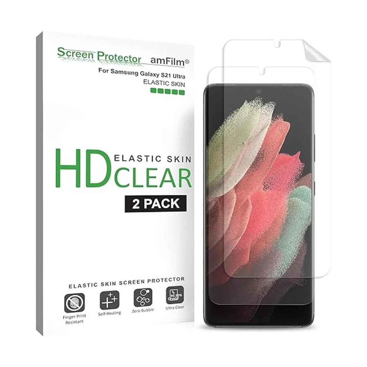 amFilm Protector de pantalla elástico para Samsung Galaxy