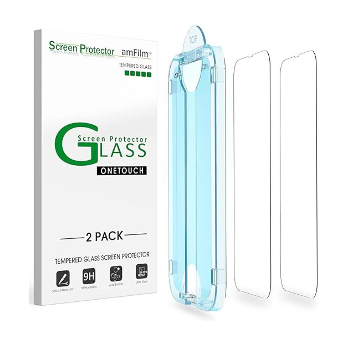 amFilm OneTouch Protector de pantalla de cristal