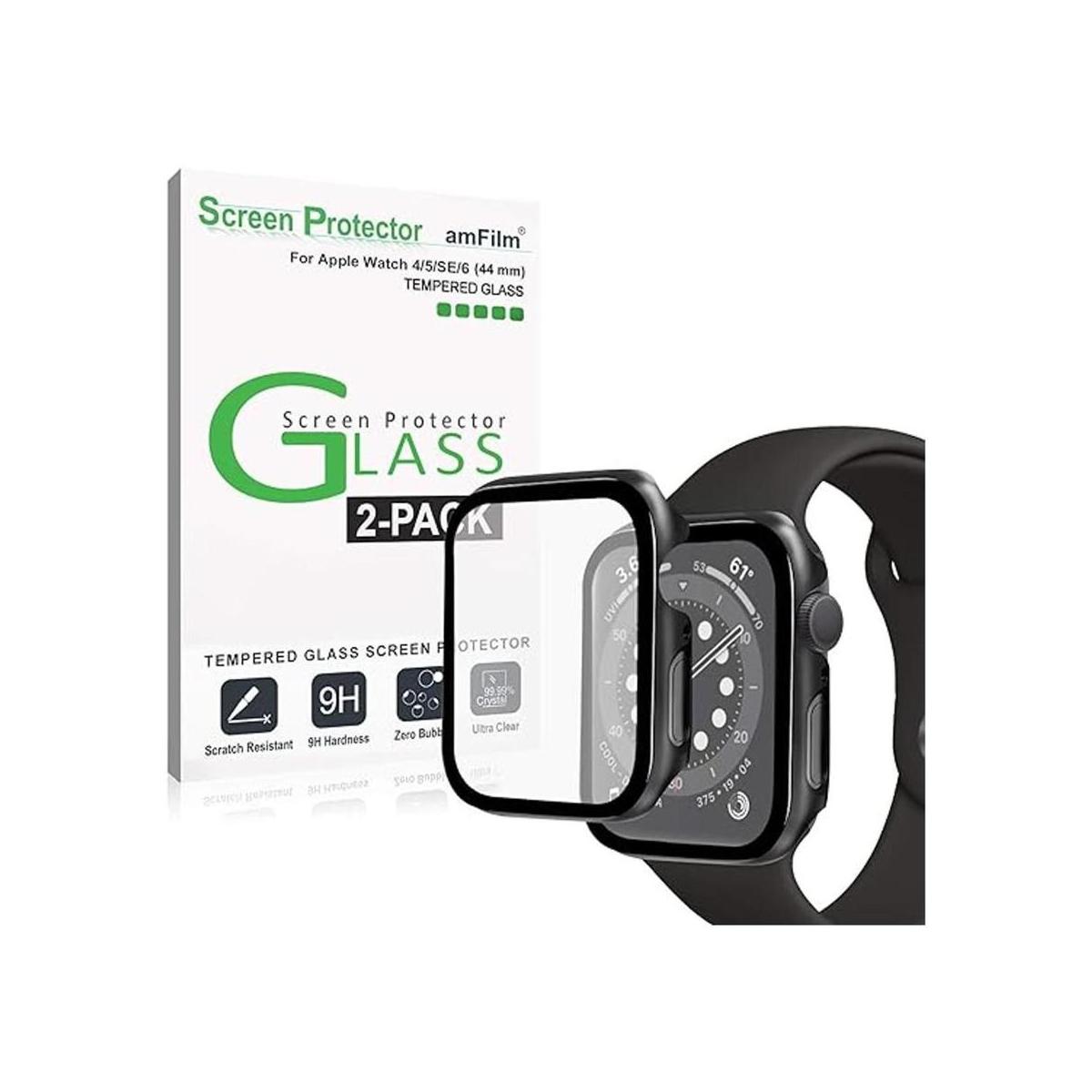 amFilm Paquete de 2 fundas con protector de pantalla de