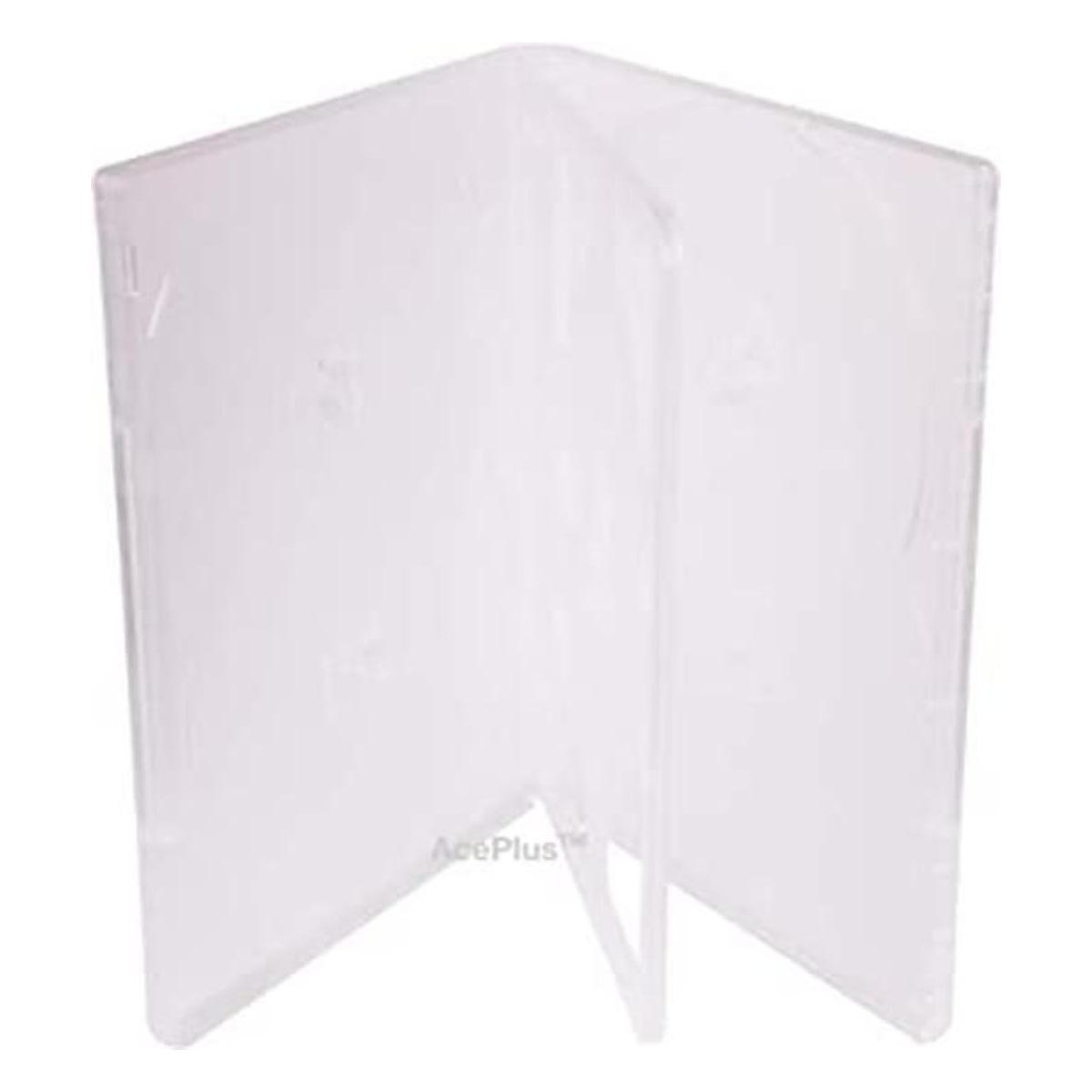 aceplus DVD Case estándar 14 mm transparente para 6 discos
