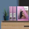 acrimet Magazine File Holder transparente rosa color