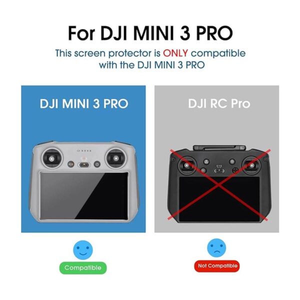 Paquete de 3 amFilm DJI Mini 3 Pro Protector de pantalla_2