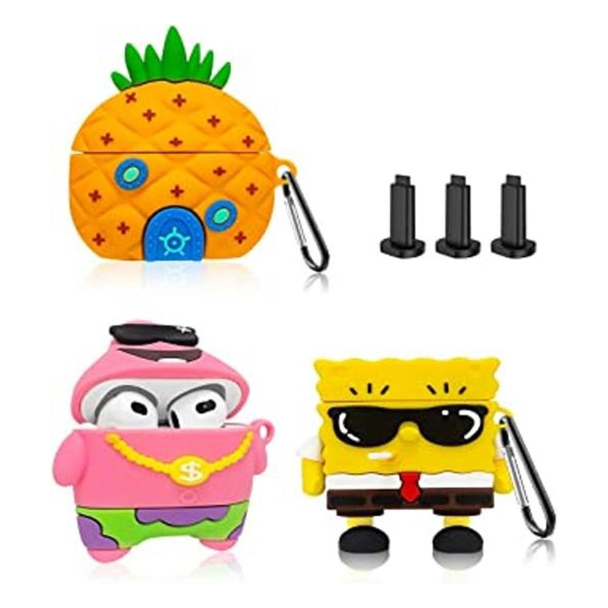 Paquete de 3 Funda divertida para AirPods de 3