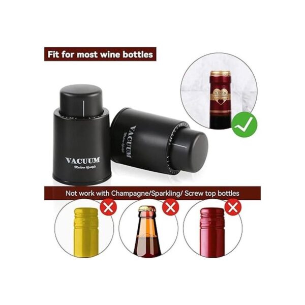 Paquete de 2 Tapones para botellas de vino tapones de_2