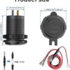 Paquete de 2 Tomacorriente USB de 12 V carga rápida 3.0