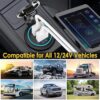 Paquete de 2 Tomacorriente USB de 12 V carga rápida 3.0