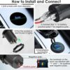 Paquete de 2 Tomacorriente USB de 12 V carga rápida 3.0