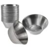 Paquete de 24 Tazas de salsa de acero inoxidable de 1.5