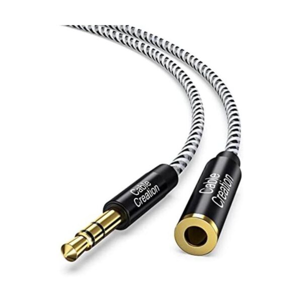 Paquete de 2 Cable de extensión de auriculares de 0.138_1