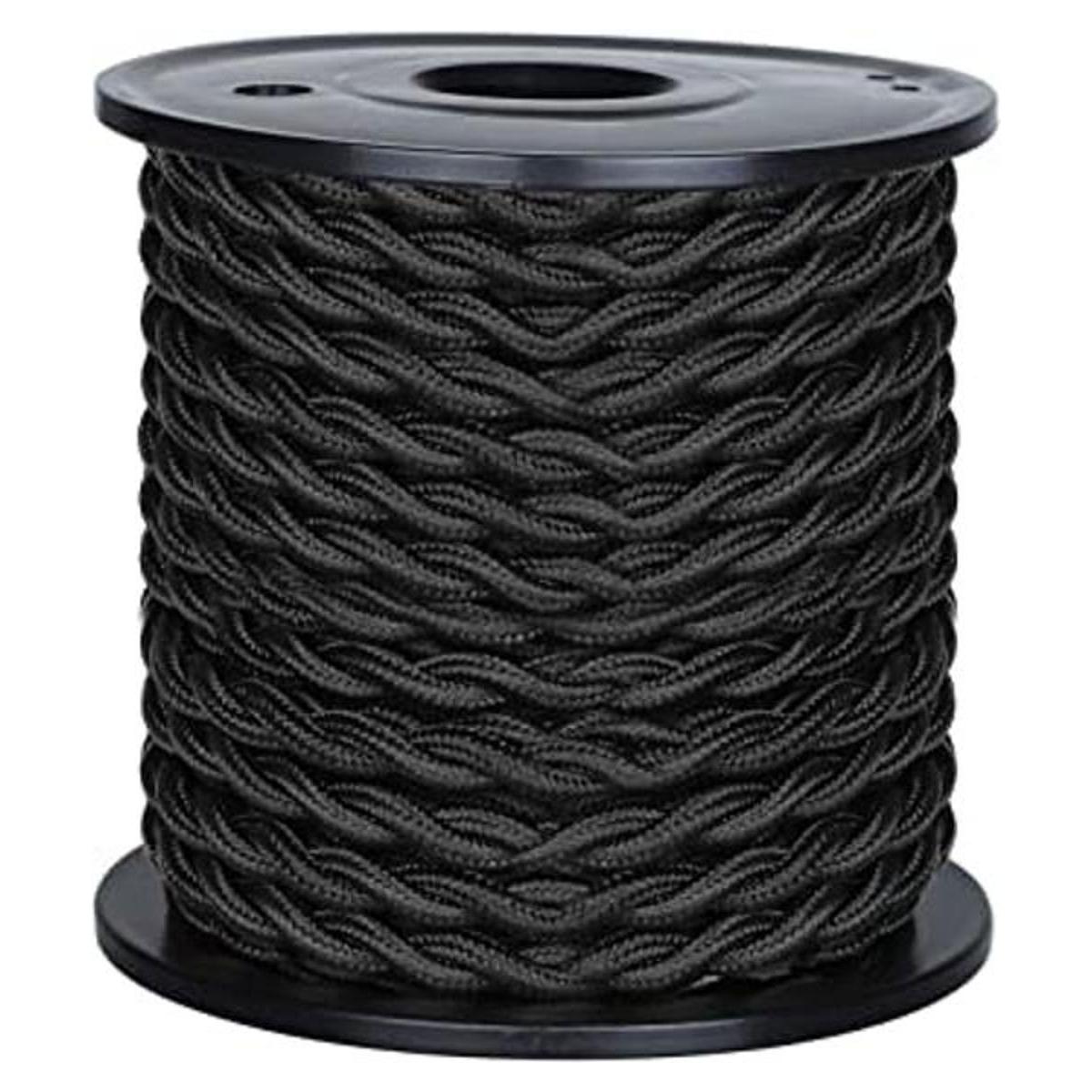 Listado UL Cable de tela trenzada de 50 pies cable
