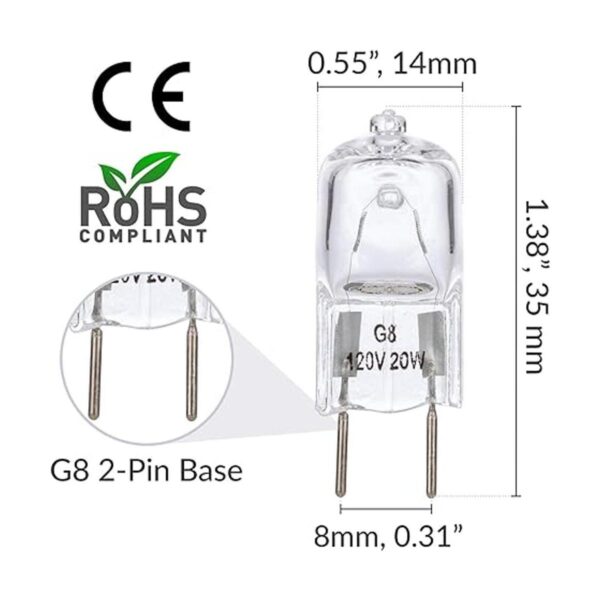 Pack de 10 unidades Simba Lighting Focos halógenos 120V_2