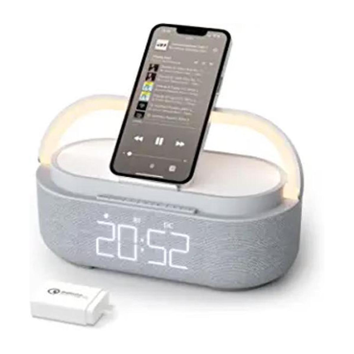 Más nuevo 2022 Altavoz Bluetooth con reloj despertador