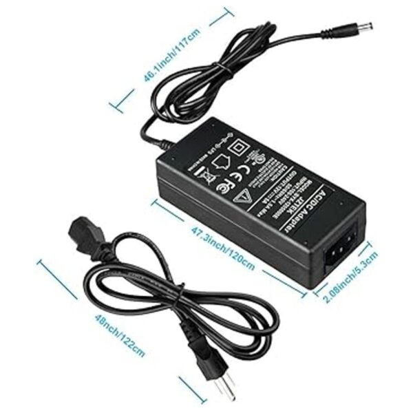 Lista UL JZTEK AC 100240V a DC 12V 5A Adaptador de