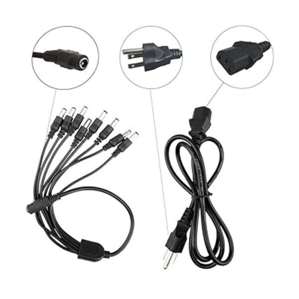 Lista UL JZTEK AC 100240V a DC 12V 5A Adaptador de