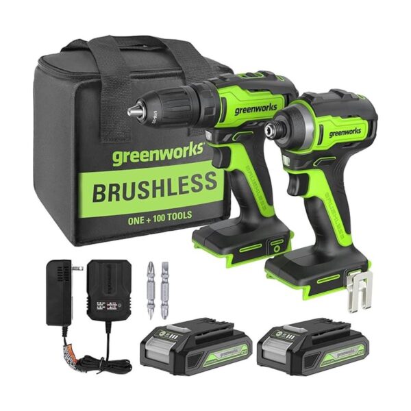 Grado profesional Greenworks Taladro inalámbrico sin_1