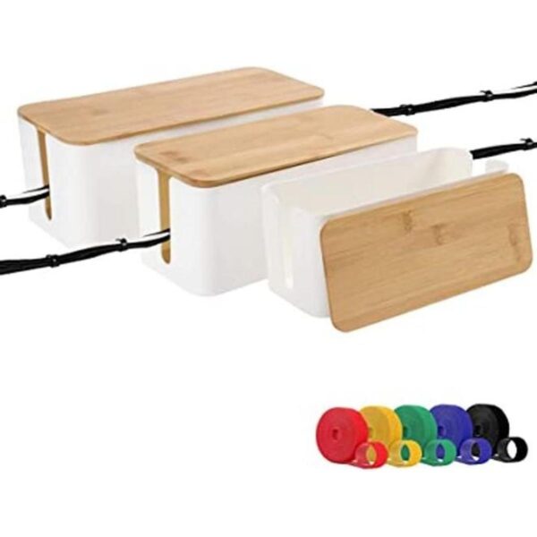 Juego de tres Organizador de caja de gestión de cables_1