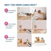 Juego de tres Organizador de caja de gestión de cables_3