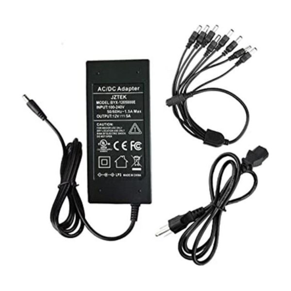 Lista UL JZTEK AC 100240V a DC 12V 5A Adaptador de