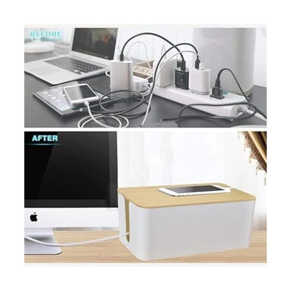 Juego de tres Organizador de caja de gestión de cables_4