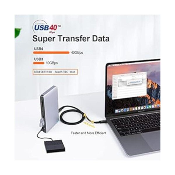 Certificado USBIF Cable USB 4 para Thunderbolt 43_4