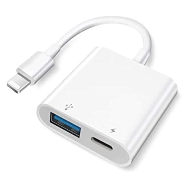 Apple MFi certificado Adaptador de cámara Lightning a