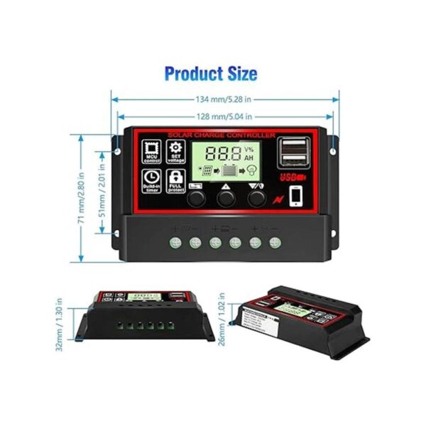 Actualizado Controlador de carga solar de 30 A