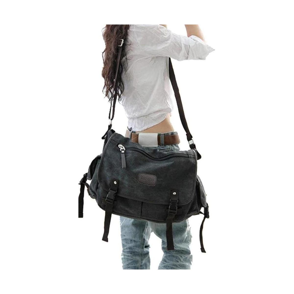 Actualizado Bolsa de lona vintage para mensajero de