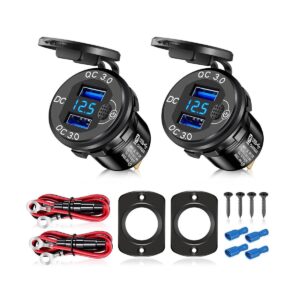 Actualizado 2 tomas de corriente USB de 12 V24 V con_1