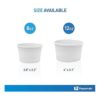 8 oz 100 unidades blanco Papernain papel desechables
