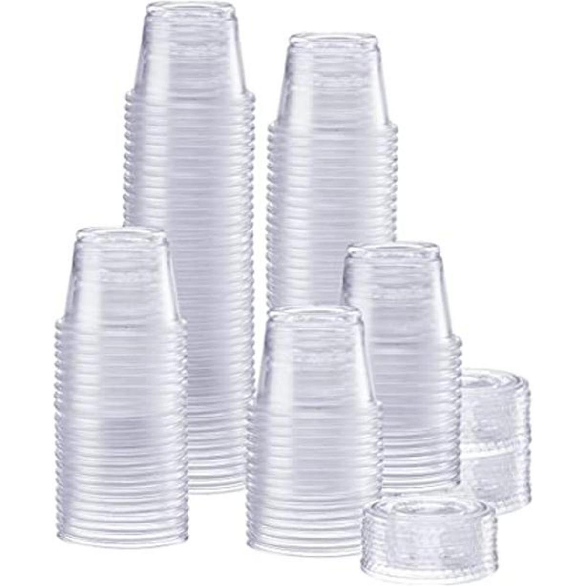 200 juegos 1 onza Tazas desechables de plástico con