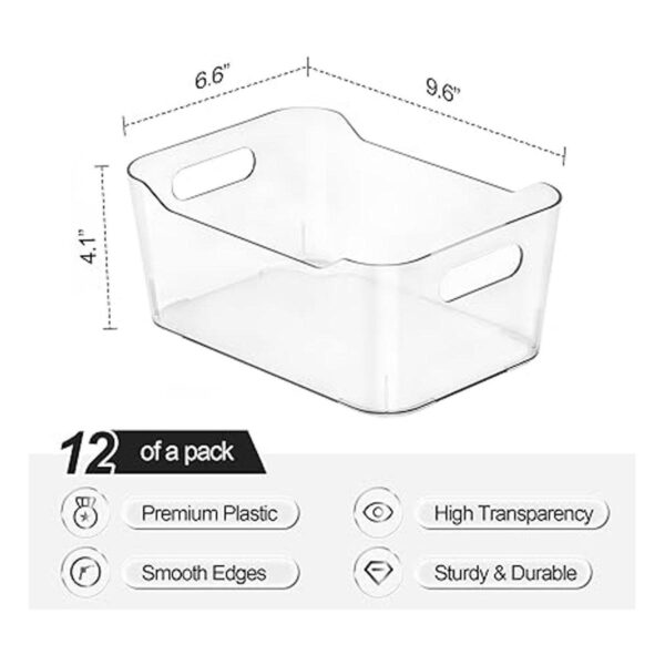 Paquete de 12 Contenedores transparentes para_6