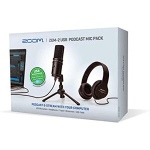Zoom ZUM2 Paquete de micrófono de podcast micrófono USB_1