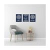 Zlove 3 piezas de letrero de baño azul para decoración de_3
