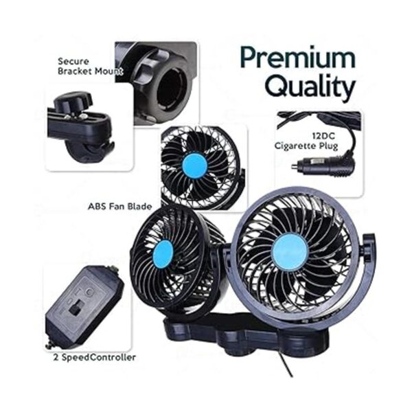 Zone Tech Ventilador de aire de refrigeración para coche_5
