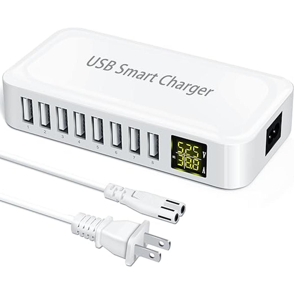 Ziwodiv Estación de carga USB estación de carga USB de 8