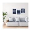Zlove 3 piezas de letrero de baño azul para decoración de_4