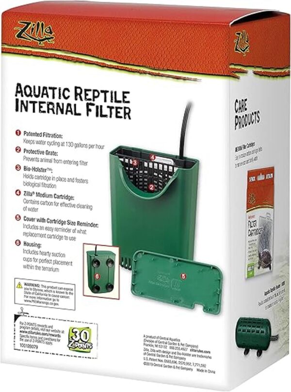 Zilla Filtro interno de reptiles acuáticos 20 galones_3