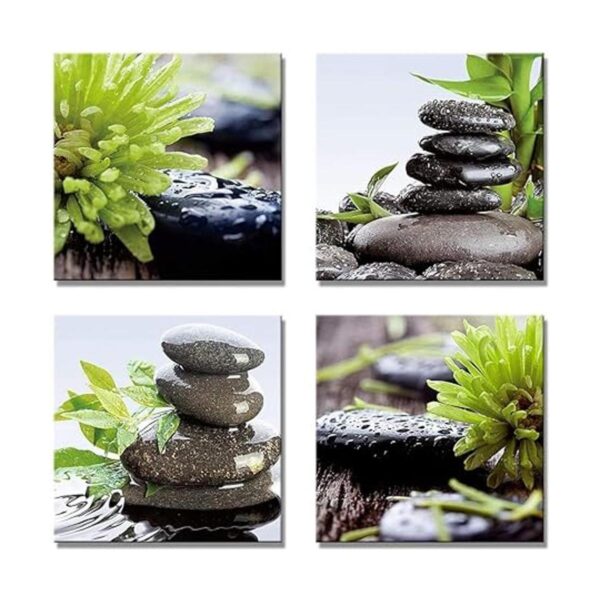 Zen Lienzo decorativo para baño arte de pared piedra de_2