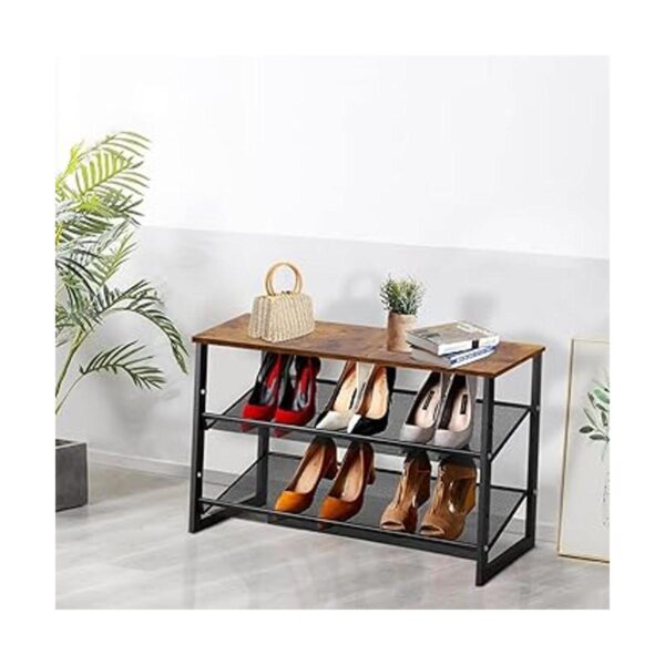 Zapatero independiente ajustable de 3 niveles 6 pares de_4
