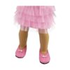 Zapatos con purpurina rosa claro se adaptan a muñecas_3