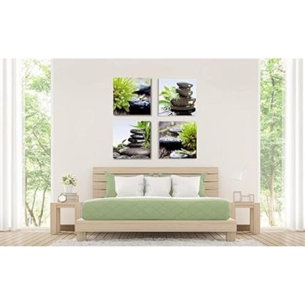 Zen Lienzo decorativo para baño arte de pared piedra de_6